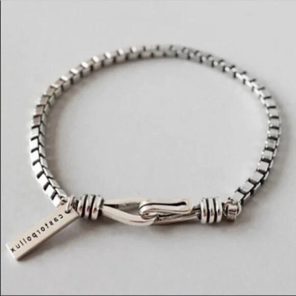 NEW 925 STERLING SILVER CHAIN BRACELET - Picture 2 of 7